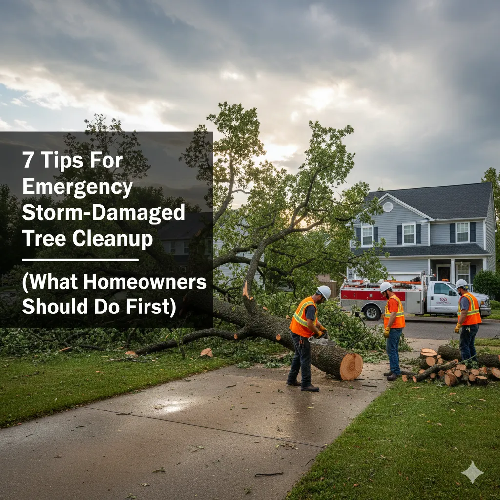 7 Tips For Emergency Storm-Damaged Tree Cleanup (What Homeowners Should Do First)